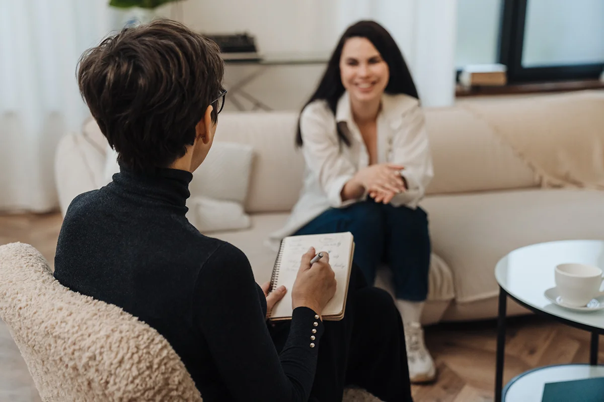 People in an aftercare support session