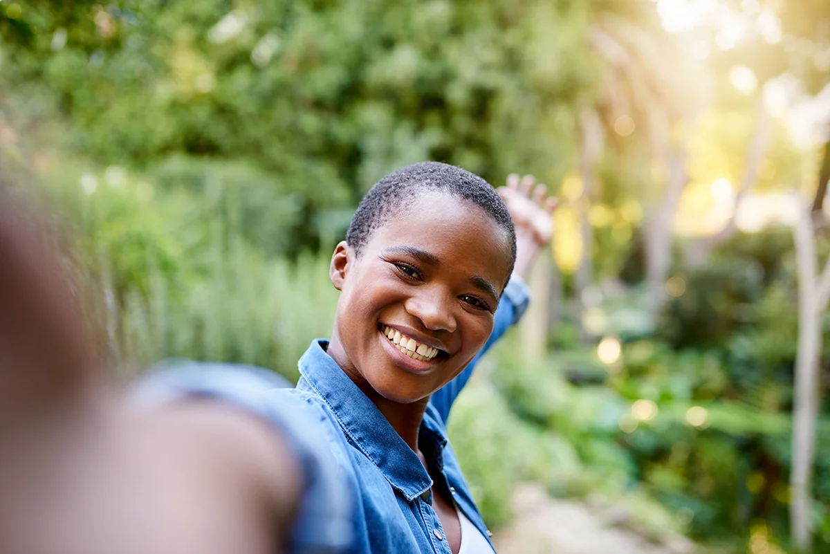 Person smiling and benefiting from medical detox