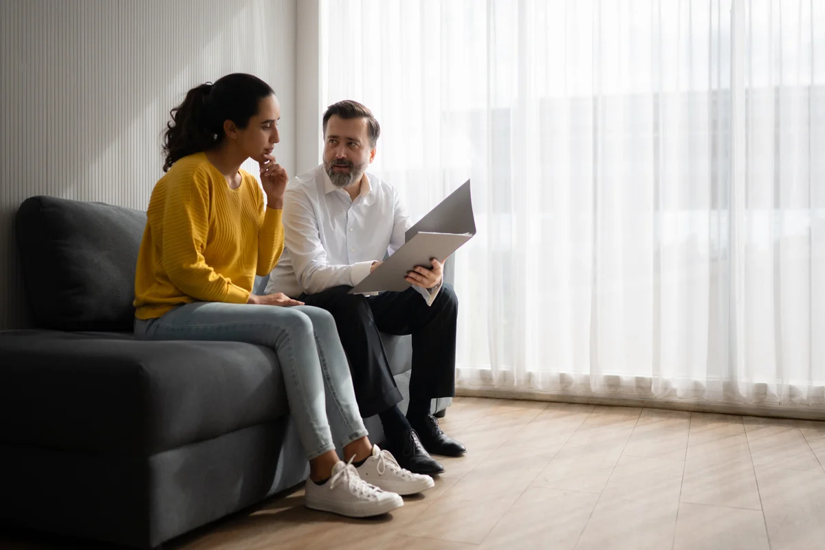 Woman in counseling session